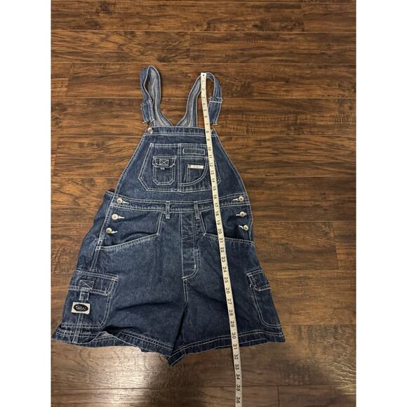 RVT Denim Shorts Overalls Womens Vintage 90’s Size Medium - Picture 7 of 8